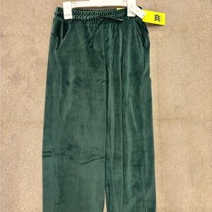 All in Motion Girl's Green Velour SweatPants
